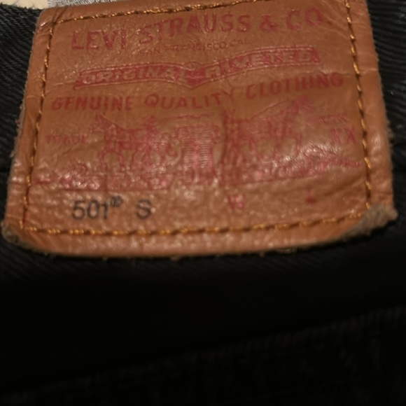Levi’s 501 Skinny’s…5 button fly black jeans. - Picture 5 of 10